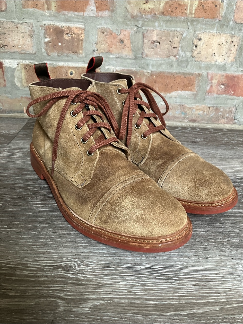 Allen Edmonds Patton Weatherproof Suede Cap-Toe Boots - Picture 3 of 17
